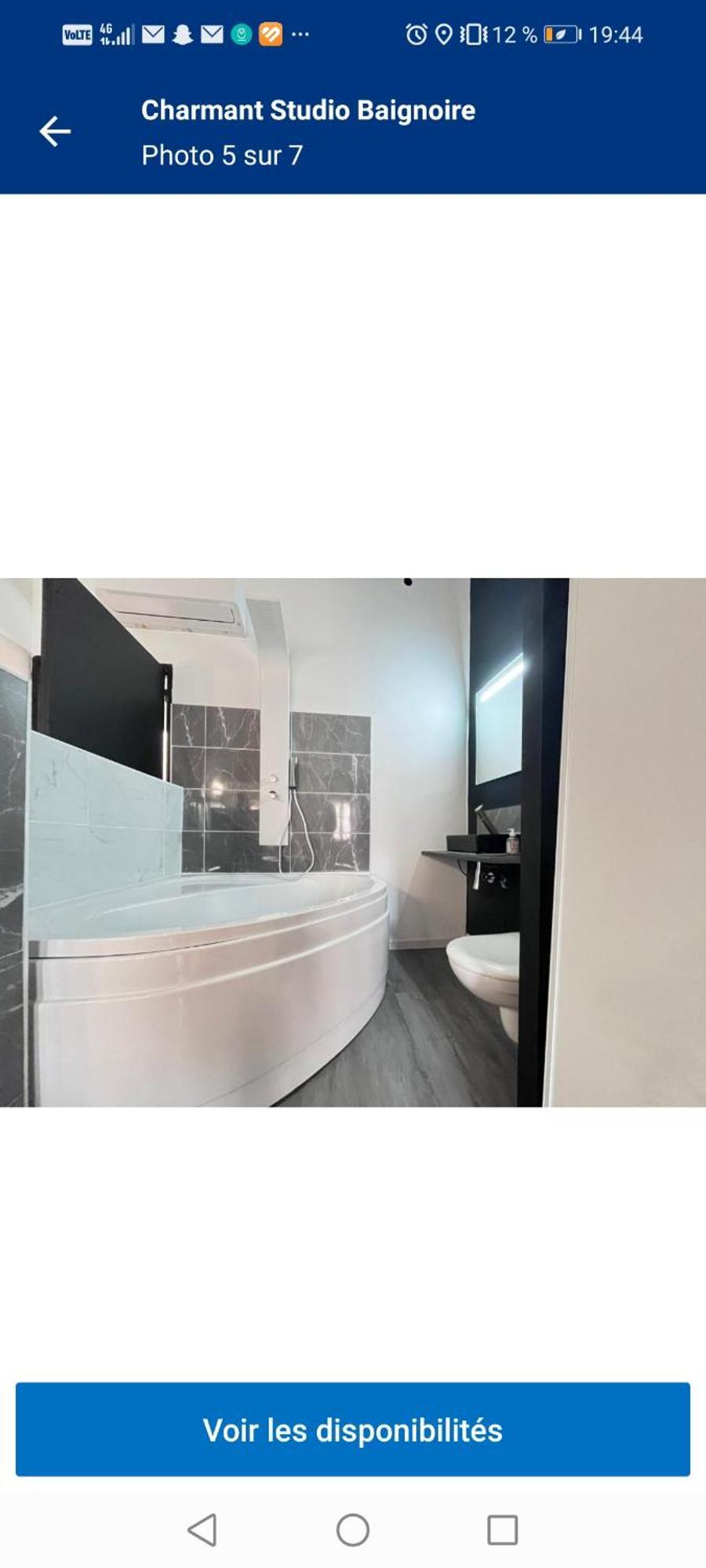 Charmant Studio Baignoire Narbonne Bagian luar foto